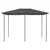 Produktbild 2 för Paviljong 3x4x2,6 m antracit 160 g/m²