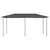 Produktbild 2 för Paviljong 3x6x2,6 m antracit 160 g/m²