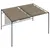 Produktbild 4 för Paviljong med infällbart tak 3x4x2,3 m taupe 180 g/m²