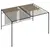 Produktbild 5 för Paviljong med infällbart tak 3x4x2,3 m taupe 180 g/m²