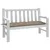 Produktbild 3 för Bänkdyna för trädgården taupe 120x50x7 cm oxfordtyg