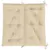 Produktbild 6 för Bänkdyna för trädgården beige 100x(50+50)x7 cm oxfordtyg