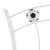 Produktbild 5 för Sängram med fotbollsdesign vit metall 90x200 cm