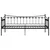 Produktbild 4 för Sängram bäddsoffa svart metall 90x200 cm