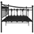 Produktbild 5 för Sängram bäddsoffa svart metall 90x200 cm
