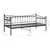 Produktbild 10 för Sängram bäddsoffa svart metall 90x200 cm