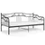 Produktbild 2 för Sängram bäddsoffa svart metall 90x200 cm