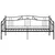 Produktbild 4 för Sängram bäddsoffa svart metall 90x200 cm