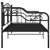 Produktbild 5 för Sängram bäddsoffa svart metall 90x200 cm