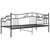 Produktbild 6 för Sängram bäddsoffa svart metall 90x200 cm