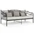 Produktbild 8 för Sängram bäddsoffa svart metall 90x200 cm