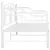 Produktbild 8 för Utdragbar sängram bäddsoffa vit metall 90x200 cm