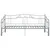Produktbild 8 för Utdragbar sängram bäddsoffa grå metall 90x200 cm