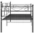 Produktbild 5 för Sängram bäddsoffa svart metall 90x200 cm