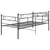 Produktbild 6 för Sängram bäddsoffa svart metall 90x200 cm