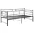 Produktbild 3 för Utdragbar sängram bäddsoffa svart metall 90x200 cm