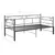 Produktbild 12 för Utdragbar sängram bäddsoffa svart metall 90x200 cm