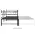 Produktbild 6 för Utdragbar sängram bäddsoffa svart metall 90x200 cm