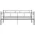 Produktbild 7 för Utdragbar sängram bäddsoffa svart metall 90x200 cm