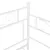 Produktbild 10 för Utdragbar sängram bäddsoffa vit metall 90x200 cm