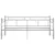 Produktbild 7 för Utdragbar sängram bäddsoffa grå metall 90x200 cm