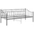Produktbild 3 för Sängram bäddsoffa svart metall 90x200 cm