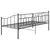 Produktbild 6 för Sängram bäddsoffa svart metall 90x200 cm