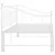 Produktbild 8 för Utdragbar sängram bäddsoffa vit metall 90x200 cm