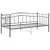 Produktbild 3 för Sängram bäddsoffa svart metall 90x200 cm