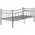 Produktbild 6 för Sängram bäddsoffa svart metall 90x200 cm