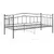 Produktbild 8 för Sängram bäddsoffa svart metall 90x200 cm