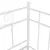 Produktbild 7 för Sängram bäddsoffa vit metall 90x200 cm