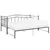 Produktbild 2 för Utdragbar sängram bäddsoffa svart metall 90x200 cm