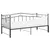 Produktbild 4 för Utdragbar sängram bäddsoffa svart metall 90x200 cm