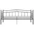 Produktbild 7 för Utdragbar sängram bäddsoffa svart metall 90x200 cm