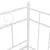 Produktbild 10 för Utdragbar sängram bäddsoffa vit metall 90x200 cm