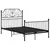 Produktbild 2 för Sängram svart metall 120x200 cm