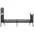 Produktbild 4 för Sängram svart metall 120x200 cm
