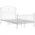 Produktbild 2 för Sängram vit metall 120x200 cm
