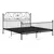 Produktbild 6 för Sängram svart metall 200x200 cm