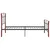 Produktbild 4 för Sängram svart metall 100x200 cm