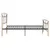 Produktbild 5 för Sängram svart metall 120x200 cm