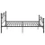 Produktbild 4 för Sängram svart metall 120x200 cm