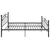 Produktbild 4 för Sängram svart metall 200x200 cm