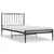 Produktbild 2 för Sängram svart metall 90x200 cm