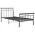 Produktbild 2 för Sängram svart metall 90x200 cm 