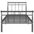 Produktbild 4 för Sängram svart metall 90x200 cm 