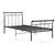 Produktbild 6 för Sängram svart metall 90x200 cm 