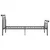 Produktbild 3 för Sängram svart metall 100x200 cm