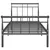 Produktbild 4 för Sängram svart metall 100x200 cm